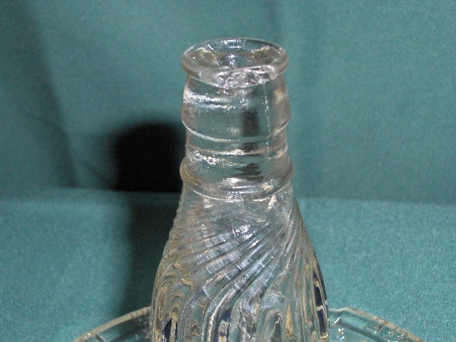 Mission Orange Figural Glass Ashtray