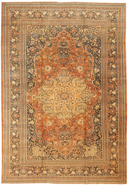 Antique Tabriz Haji Jalili Rug