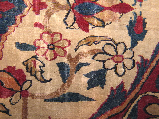 Antique Persian Kerman Rug / Carpet # 1817