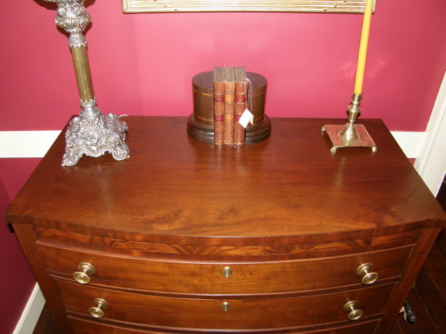 Mahogany Bow Front Chest