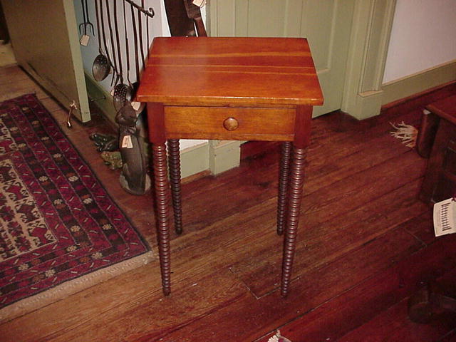 One Drawer Spool Table
