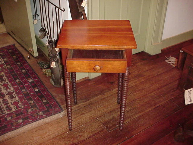 One Drawer Spool Table