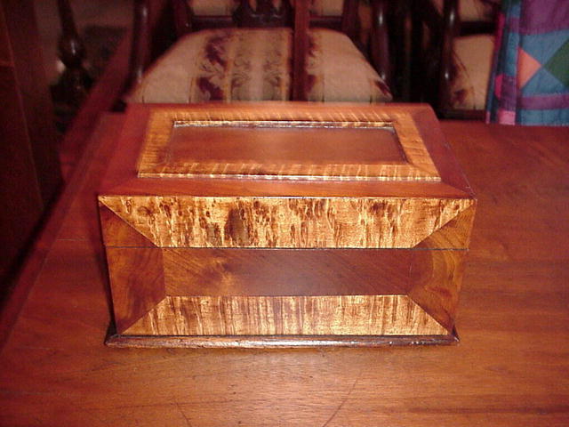 Mahogany and Tiger Maple Box