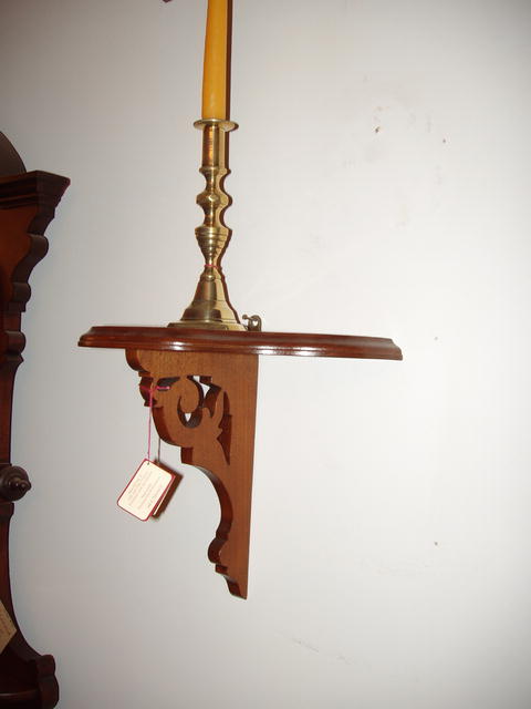 Walnut wall shelf