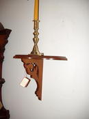 Walnut wall shelf