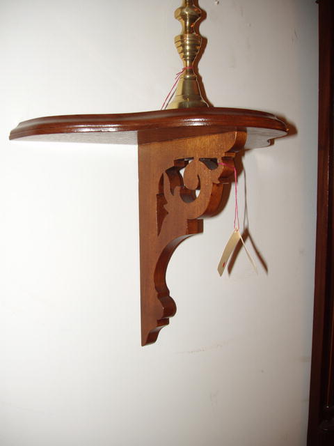 Walnut wall shelf
