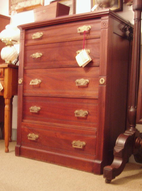 Mahogany Five Drawer Chest