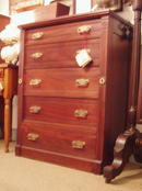 Mahogany Five Drawer Chest