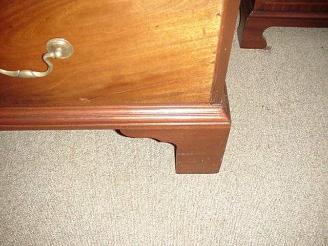 Graduated Five Drawer Chippendale Chest