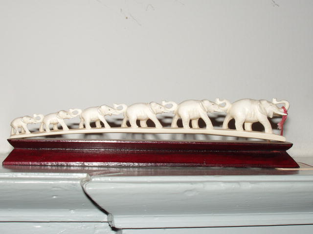 Ivory Elephant figurines