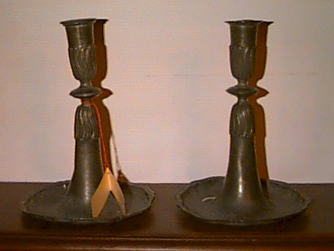 Pewter Candlesticks