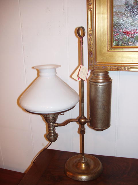 Nickle plated Student Lamp