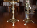 Pair of Spanish Brass Candlesticks