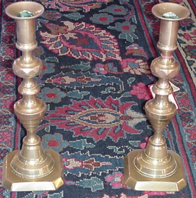 Pair of Bee Hive Candlesticks