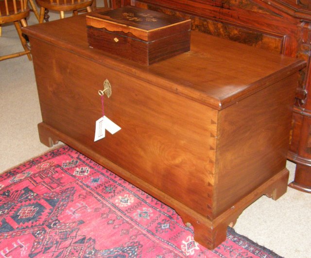 Solid Walnut Chippendale Blanket Chest