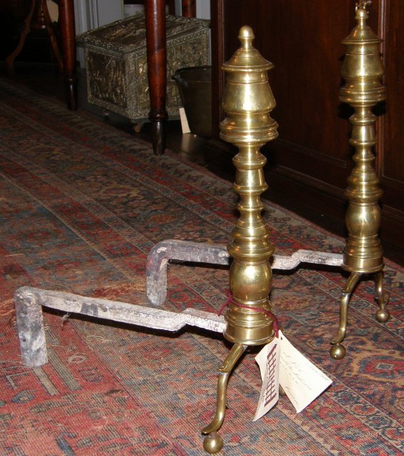 Pair of Chippendale Andirons
