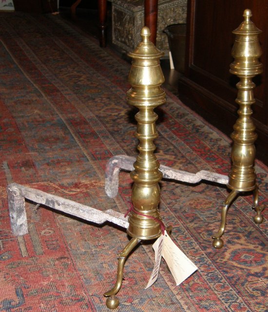 Pair of Chippendale Andirons