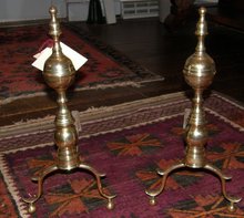 Brass Hepplewhite Andirons