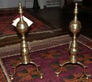 Brass Hepplewhite Andirons