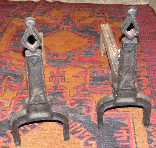 Cast Iron Andirons