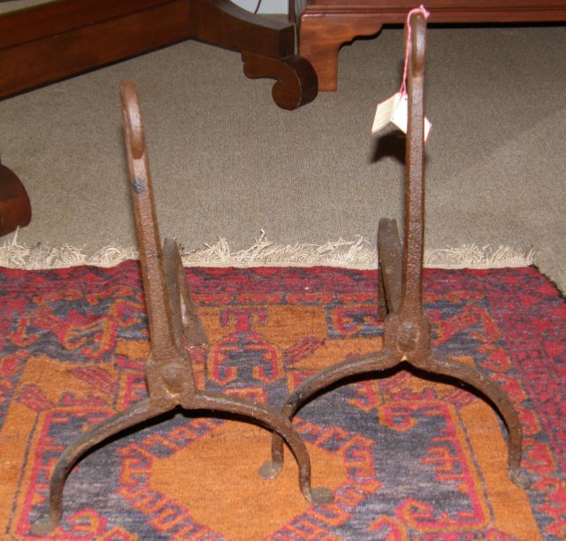 Wrought Iron Andirons