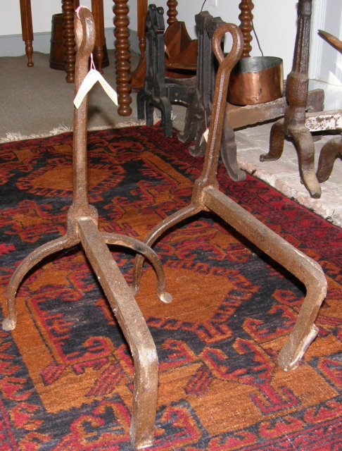 Wrought Iron Andirons