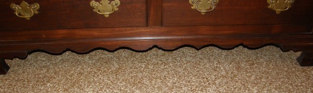Solid Mahogany Chippendale Mule Chest