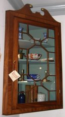 Mahogany Hanging Corner Cupboard