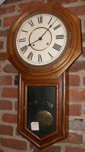 Walnut 8 Day Regulator Clock