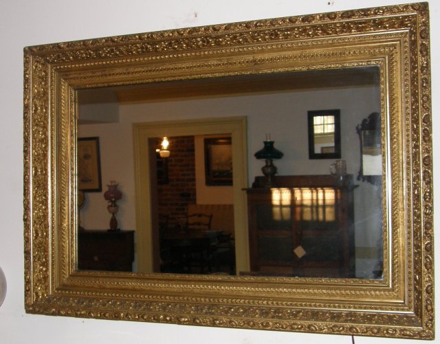 Gold Leaf Framed Mirror