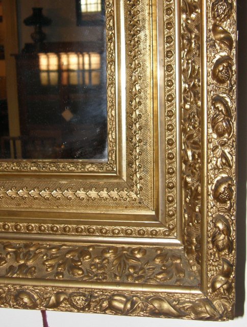 Gold Leaf Framed Mirror