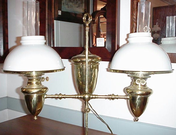 Double Burner Student Lamp