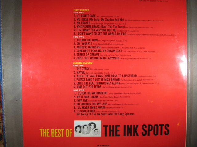 The Best of the Ink Spots 33 1/3 LP Two Record Set
