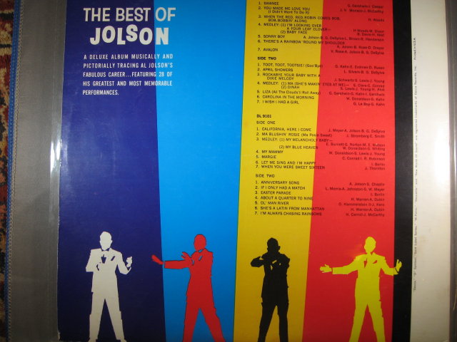 The Best of Al Jolson 33 1/3 LP Record 2-Record Set