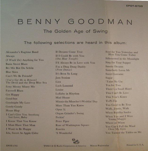 Benny Goodman 45 RPM EP 15-Record Set The Golden Age of Swing