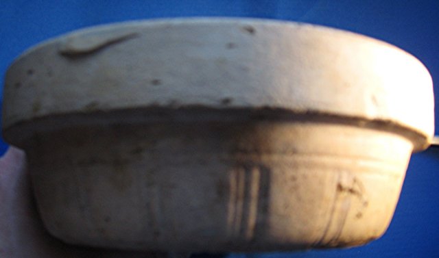 Blue Vintage Germam Stoneware Crock Bowl Twentieth (20th) Century