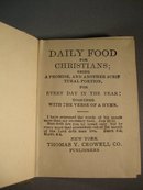 Daily Food for Christians ca. 1916 Mini book.