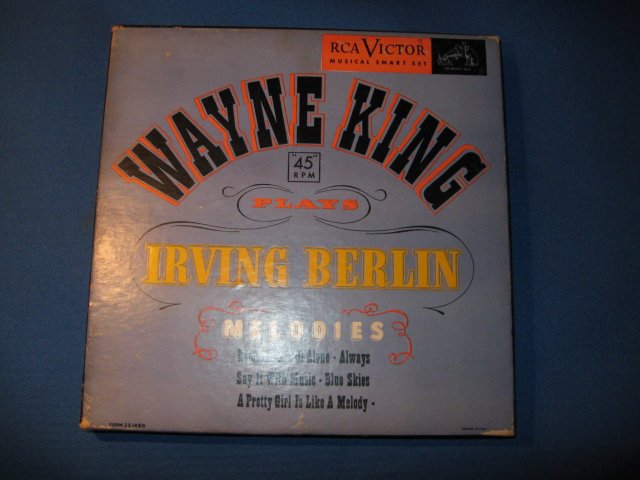 Wayne King Plays Irving Berlin 45 RPM Record Set in original case