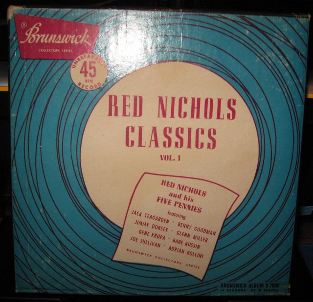Red Nichols Classics Vol. 1 45 RPM Record Set in original case
