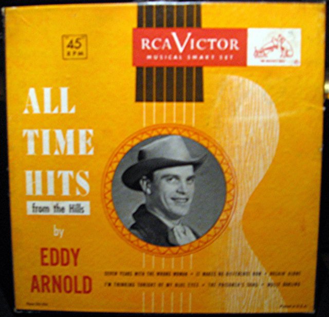 Eddy Arnold All Time Hits from the Hills 45 RPM Record Set in original case