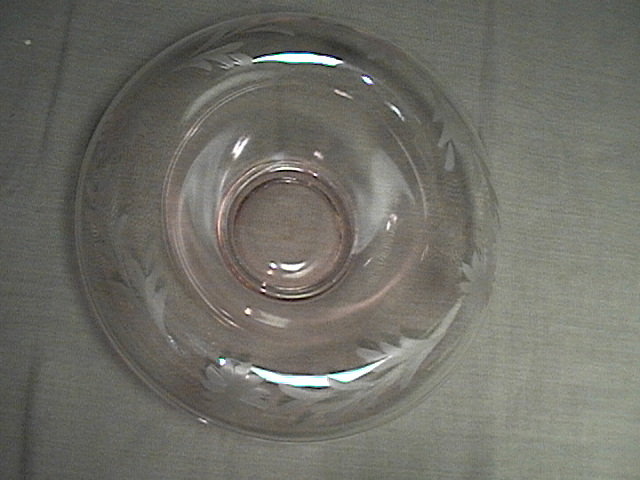 Pink Depression Glass Console Bowl