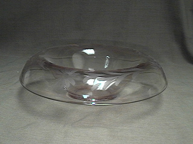 Pink Depression Glass Console Bowl