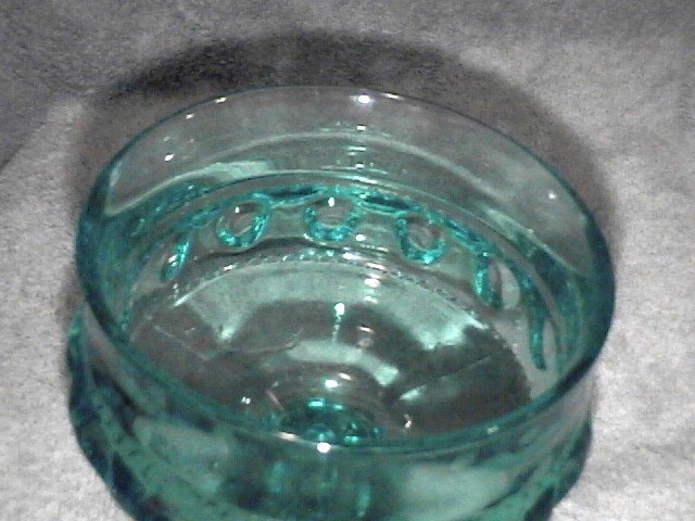 Thumbprint Blue Compote by Indiana