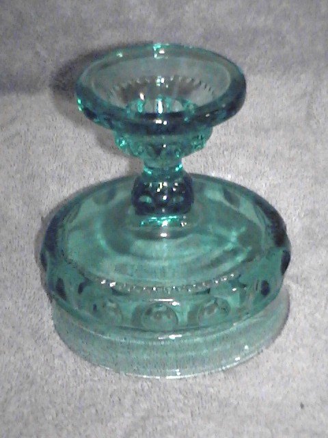 Thumbprint Blue Compote by Indiana