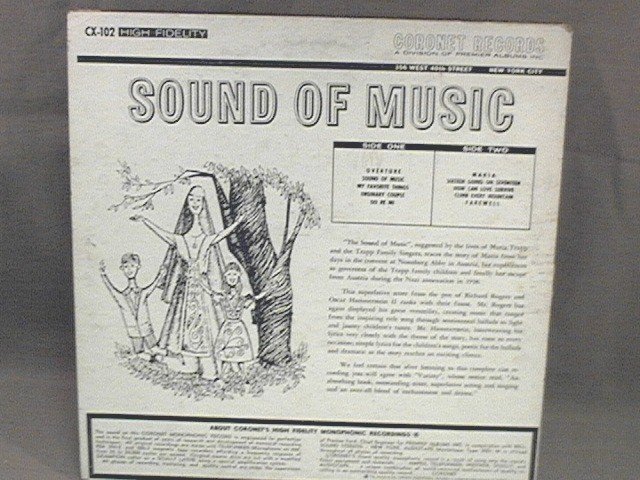 The Sound of Music Original Motion Picture Sound Track LP Record