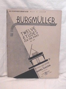Burgmueller Piano Studies Twelve Etudes