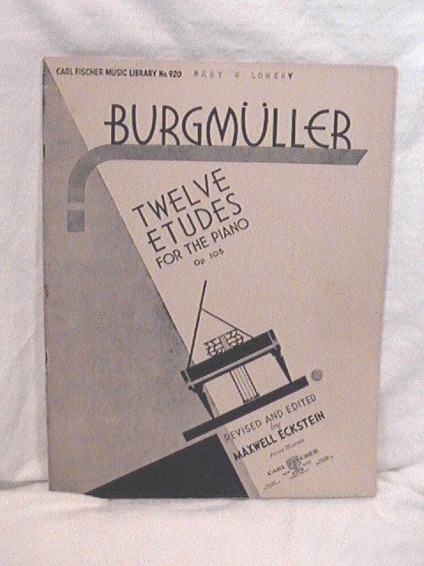 Burgmueller Piano Studies Twelve Etudes