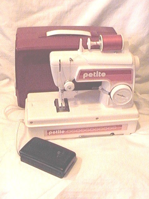 Petite Vintage Childs Sewing Machine with Case