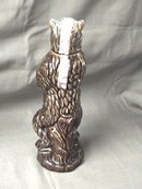 Bear Decanter Ezra Brooks 90 proof whiskey