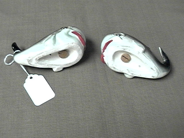 Pair of Marineland Whale Salt and Pepper Shakers